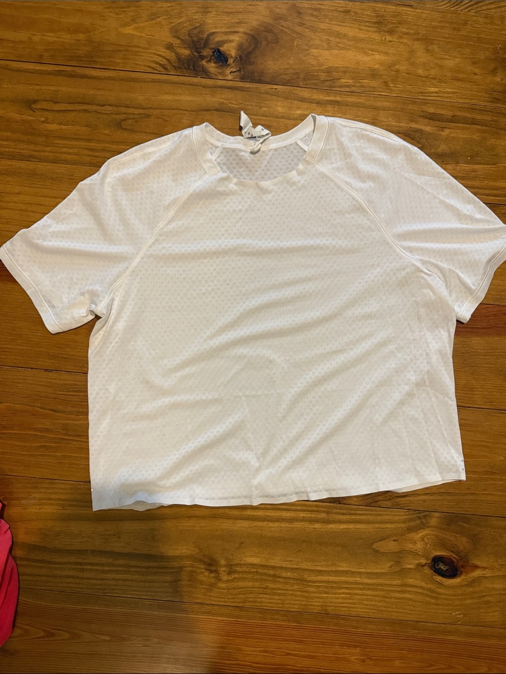 Lululemon Sz 4 Women's White Short-Sleeve Performance Cropped Tee